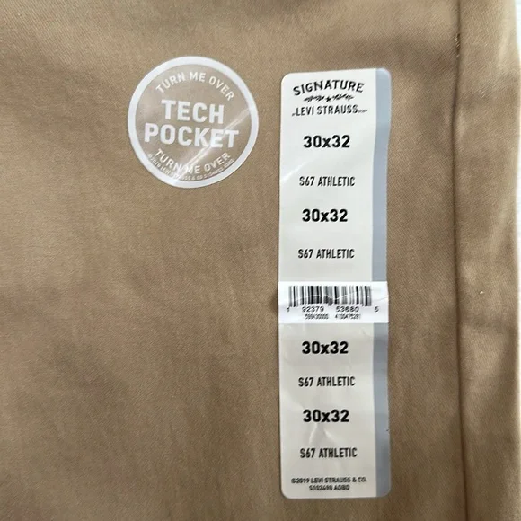 Levi 30x 32 ATHLETIC FIT pant- khaki - Picture 3 of 13